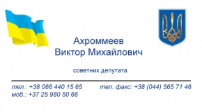 Визитка советника депутата