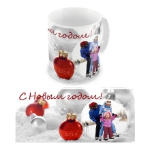 Макет для чашки ''Снежок''